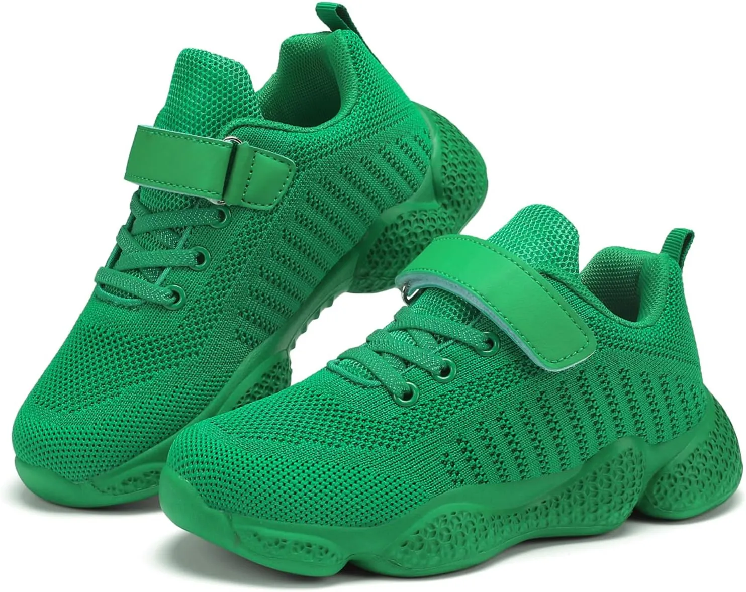 Casbeam Kids Breathable Sneakers Mesh Lightweight Easy Walk Casual Sport Strap Athletic Running Shoes for Boys Girls