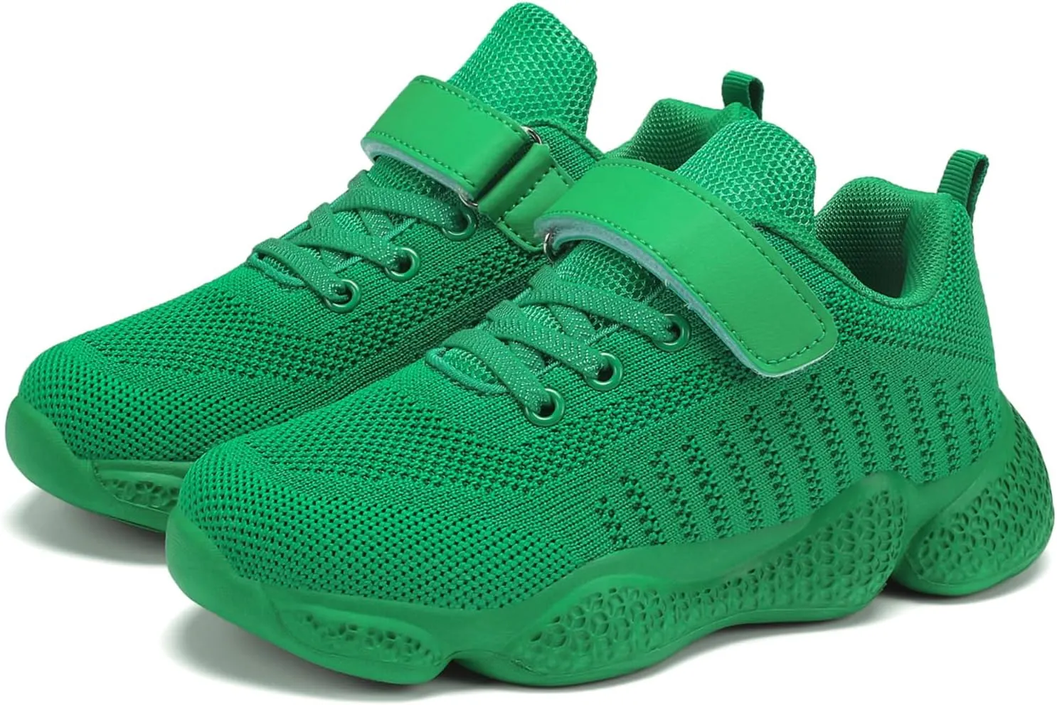 Casbeam Kids Breathable Sneakers Mesh Lightweight Easy Walk Casual Sport Strap Athletic Running Shoes for Boys Girls