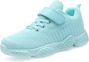 Casbeam Kids Breathable Sneakers Mesh Lightweight Easy Walk Casual Sport Strap Athletic Running Shoes for Boys Girls