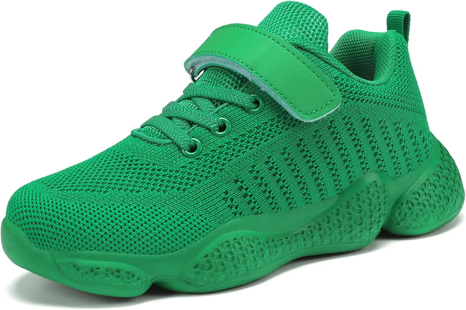 Casbeam Kids Breathable Sneakers Mesh Lightweight Easy Walk Casual Sport Strap Athletic Running Shoes for Boys Girls