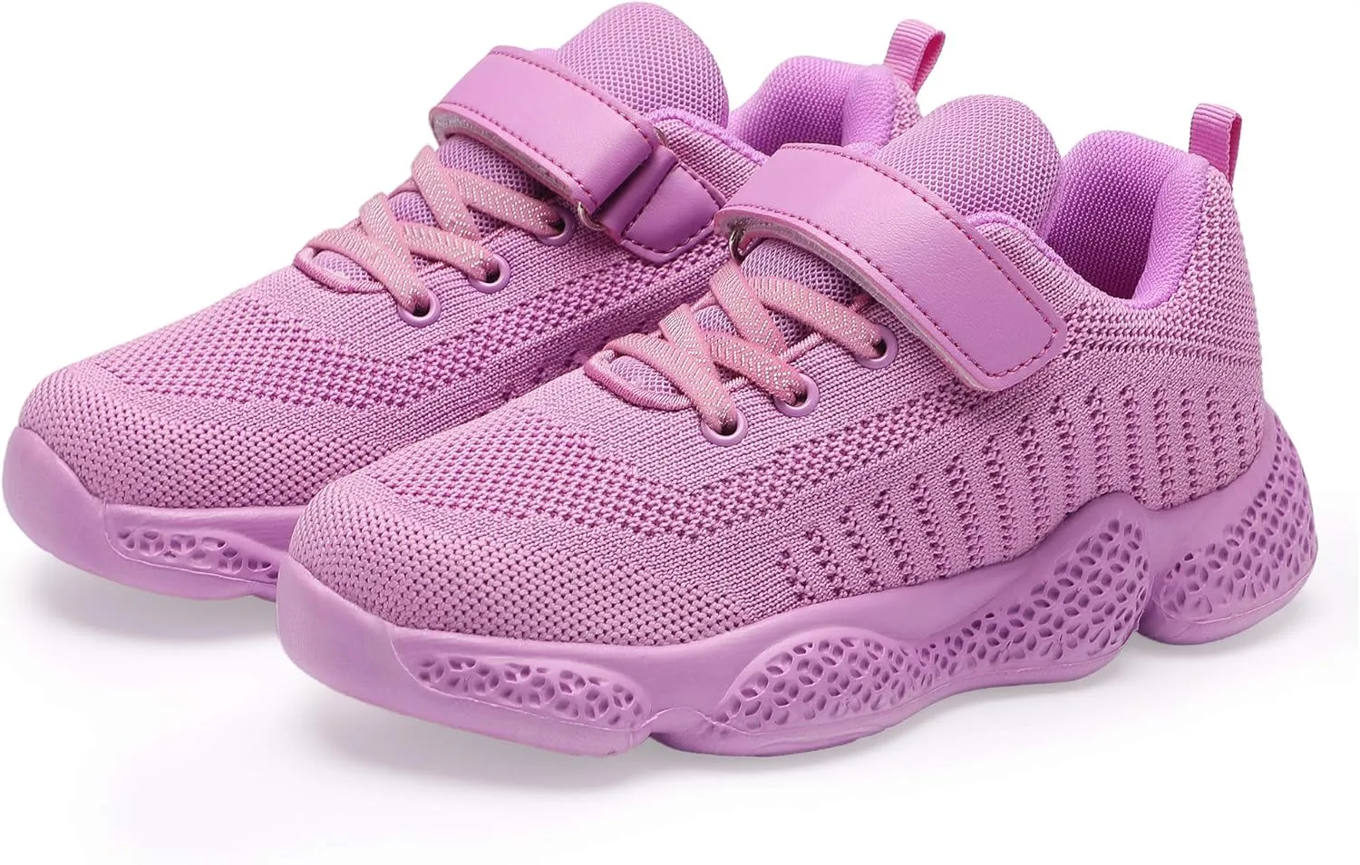 Casbeam Kids Breathable Sneakers Mesh Lightweight Easy Walk Casual Sport Strap Athletic Running Shoes for Boys Girls