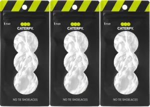 Caterpy Run - The Ultimate Elastic No Tie Shoelaces for Adults & Kids (3 & 6 Pack)