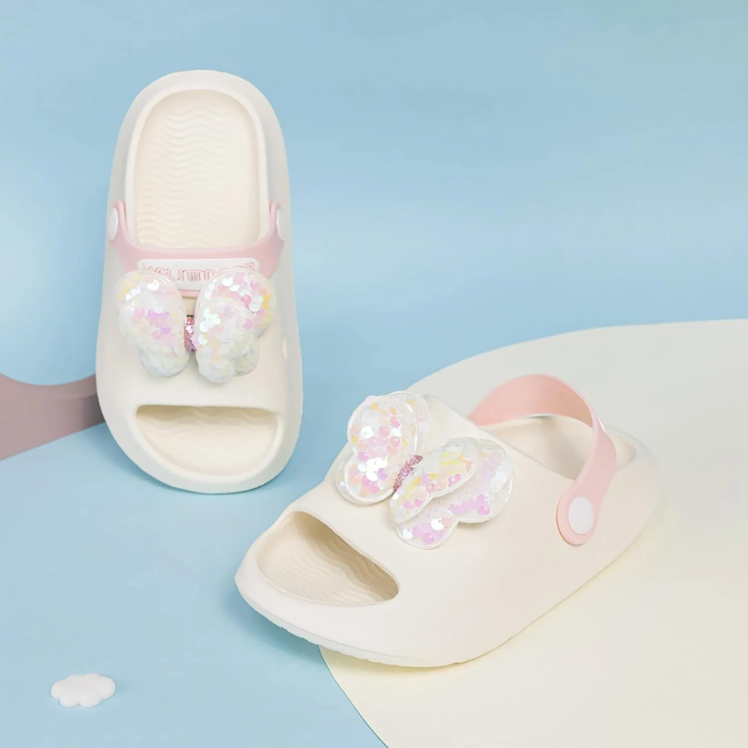 CENCIRILY Kids Girls Clogs Garden Shoes Baby Toddler Slides Cartoon Sandals Beach Pool Slipper