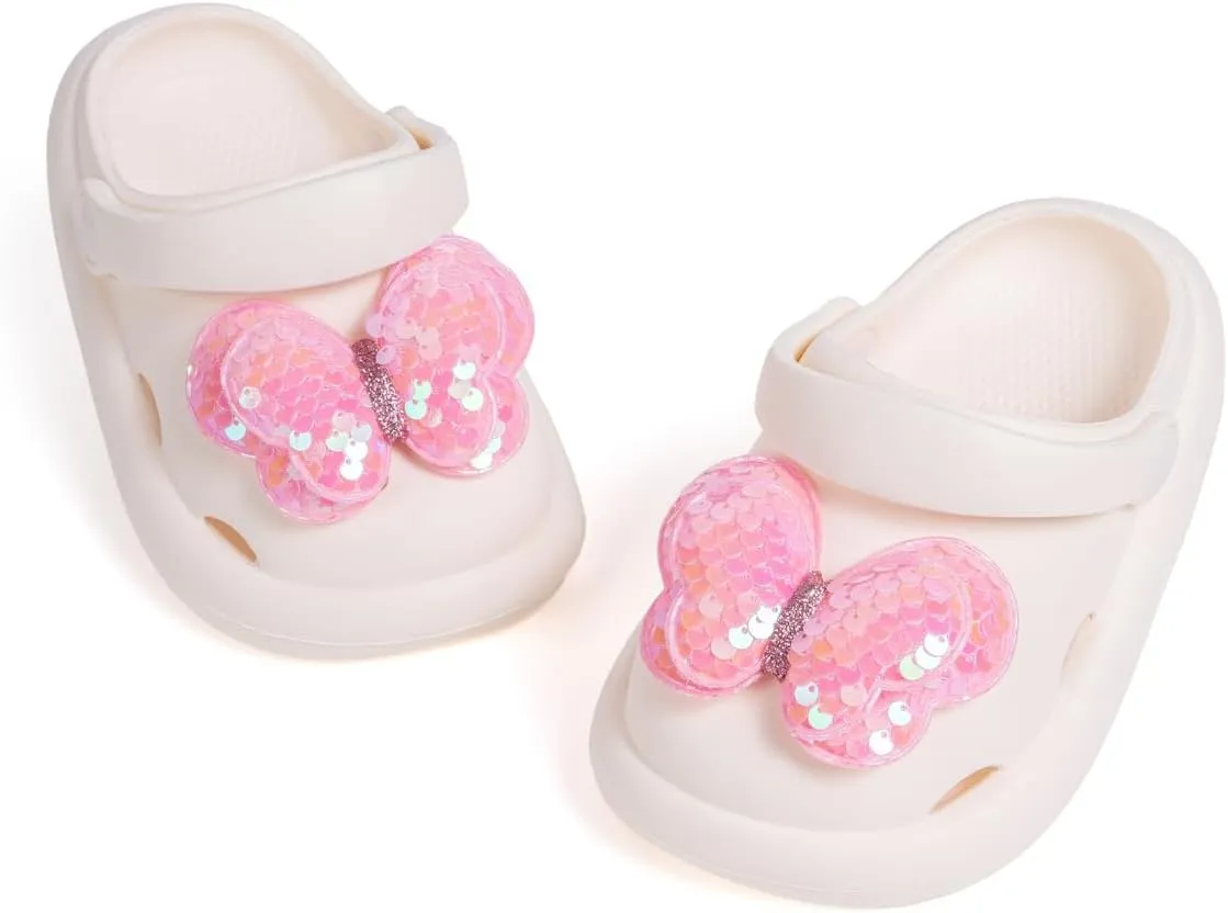 CENCIRILY Kids Girls Clogs Garden Shoes Baby Toddler Slides Cartoon Sandals Beach Pool Slipper
