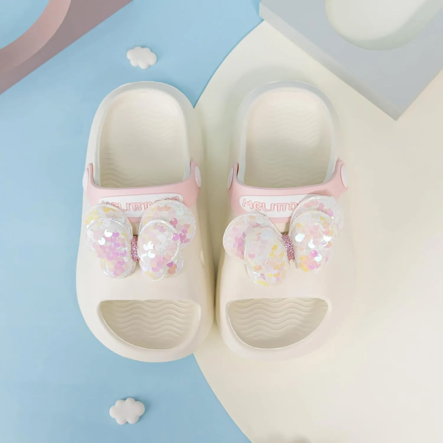 CENCIRILY Kids Girls Clogs Garden Shoes Baby Toddler Slides Cartoon Sandals Beach Pool Slipper