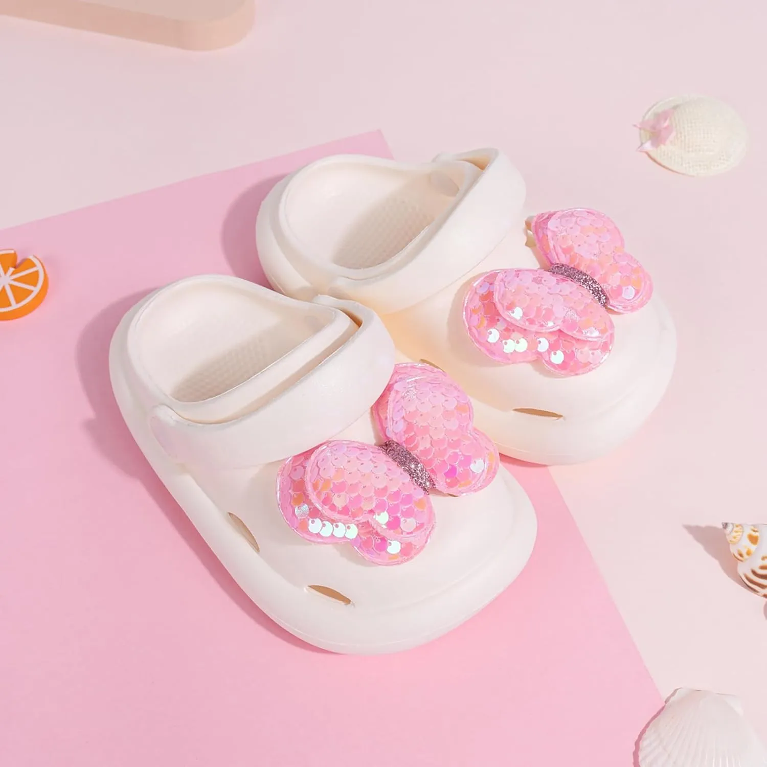 CENCIRILY Kids Girls Clogs Garden Shoes Baby Toddler Slides Cartoon Sandals Beach Pool Slipper