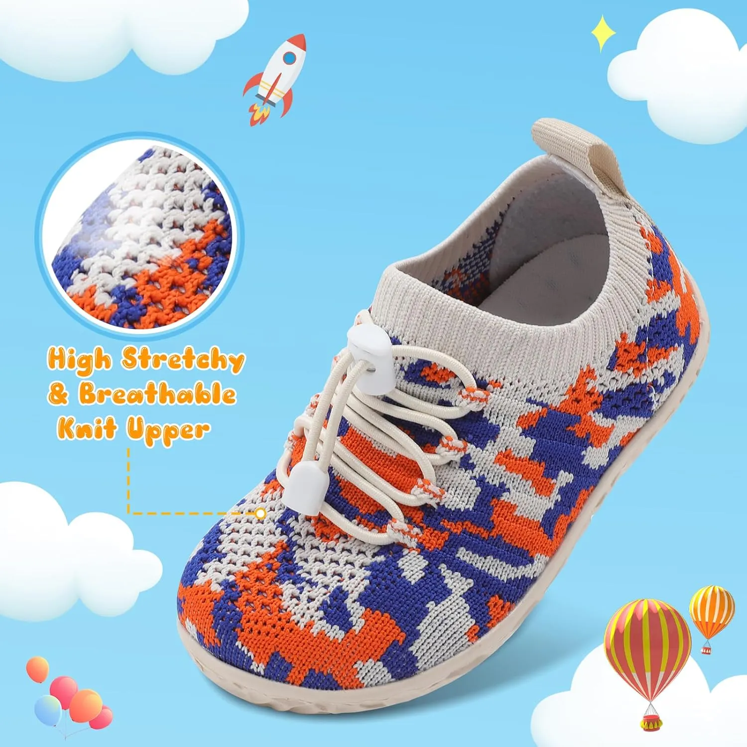 Centipede Demon Toddler Shoes for Boys Girls Baby Kids Slip on Walking Shoe Breathable Sock Shoes Lightweight Soft Sneakers