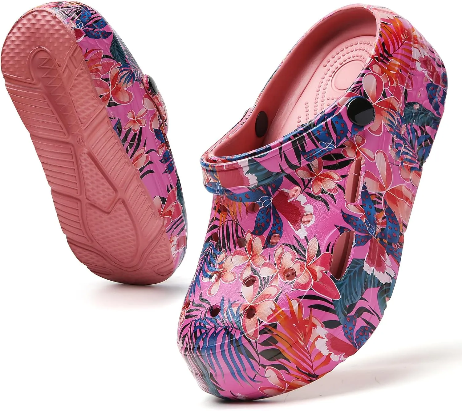 CERYTHRINA Gardener Platform Clogs Slippers Hight Heels Mules Clog Slip on Wedge Sandals