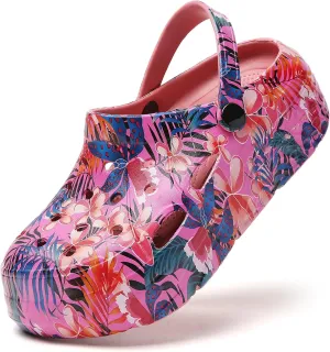 CERYTHRINA Gardener Platform Clogs Slippers Hight Heels Mules Clog Slip on Wedge Sandals