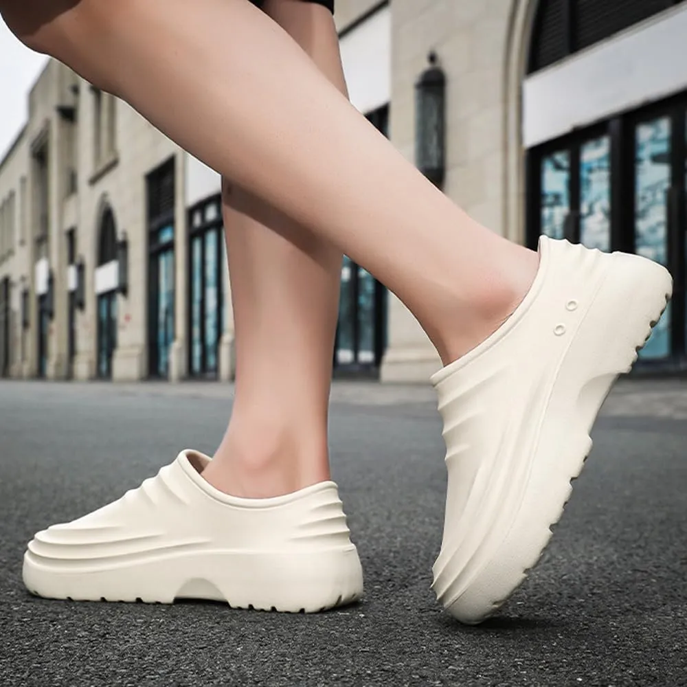 Chef Shoes for Men and Women, Strong Non-Slip Kitchen Clock Clogs, Oil Resistant Nurse Garden Bathroom Work Sandals, Lightweight Waterproof Health Care Food Service Shoe