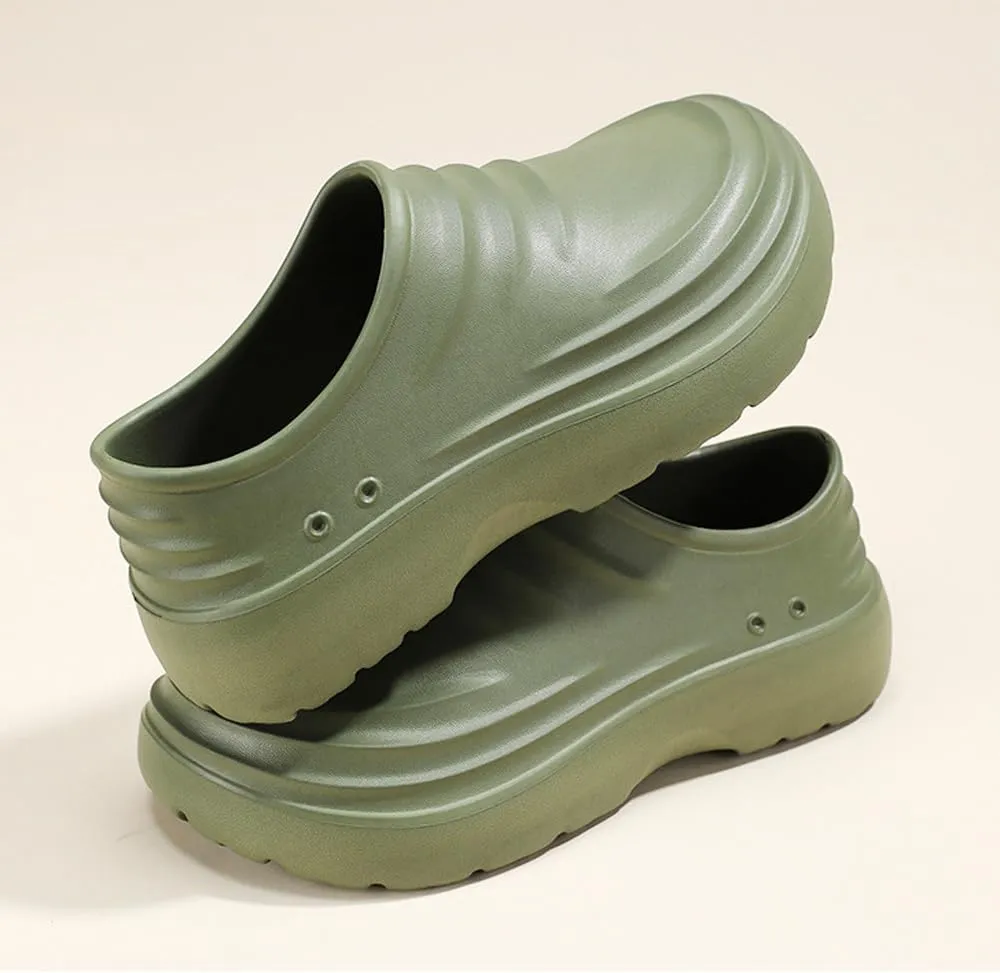 Chef Shoes for Men and Women, Strong Non-Slip Kitchen Clock Clogs, Oil Resistant Nurse Garden Bathroom Work Sandals, Lightweight Waterproof Health Care Food Service Shoe