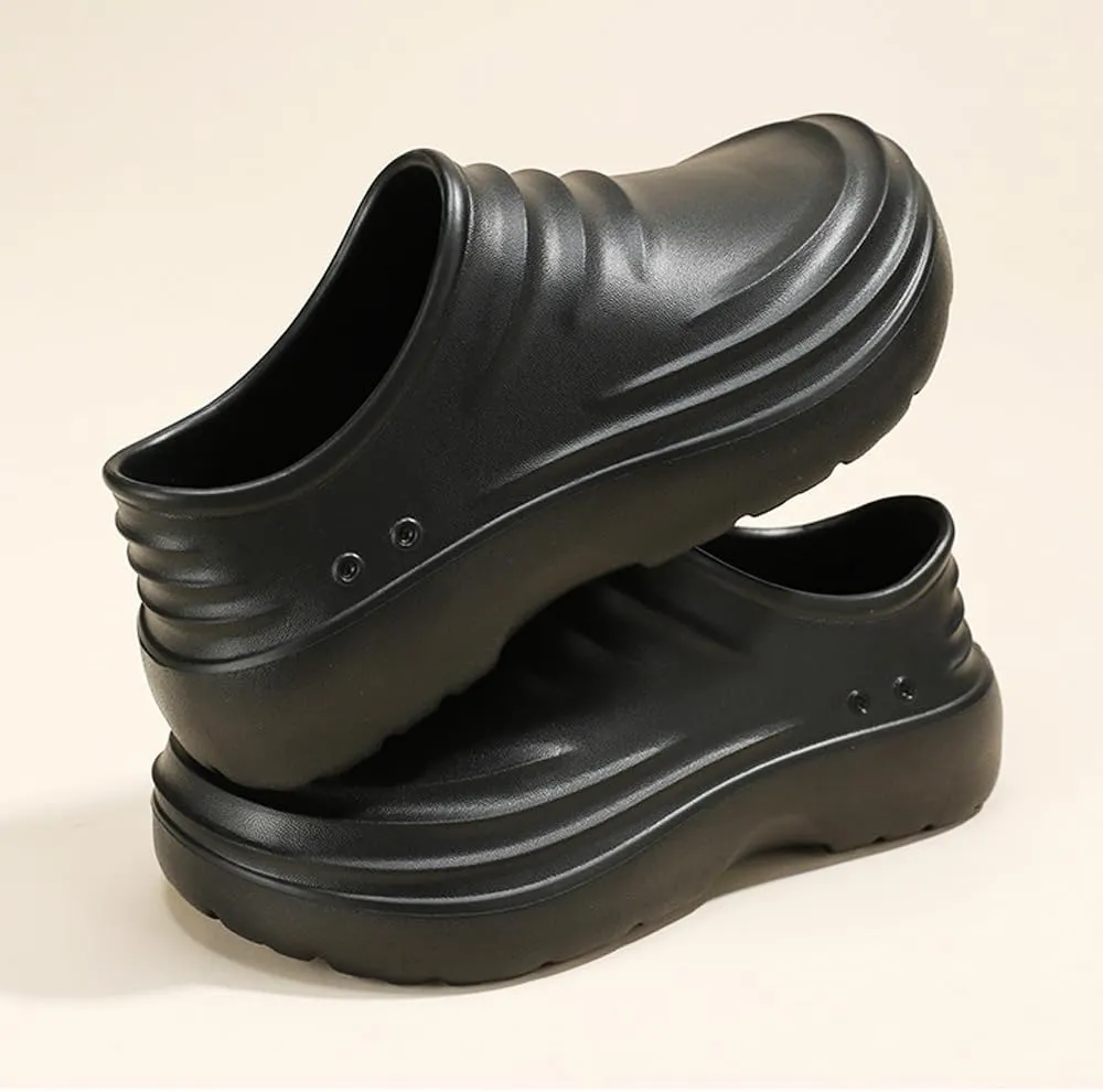 Chef Shoes for Men and Women, Strong Non-Slip Kitchen Clock Clogs, Oil Resistant Nurse Garden Bathroom Work Sandals, Lightweight Waterproof Health Care Food Service Shoe