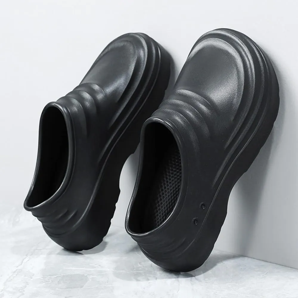 Chef Shoes for Men and Women, Strong Non-Slip Kitchen Clock Clogs, Oil Resistant Nurse Garden Bathroom Work Sandals, Lightweight Waterproof Health Care Food Service Shoe