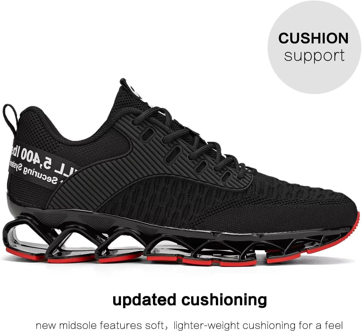 Chopben Men's Running Shoes Blade Non Slip Fashion Sneakers Breathable Mesh Soft Sole Casual Athletic Walking Shoes