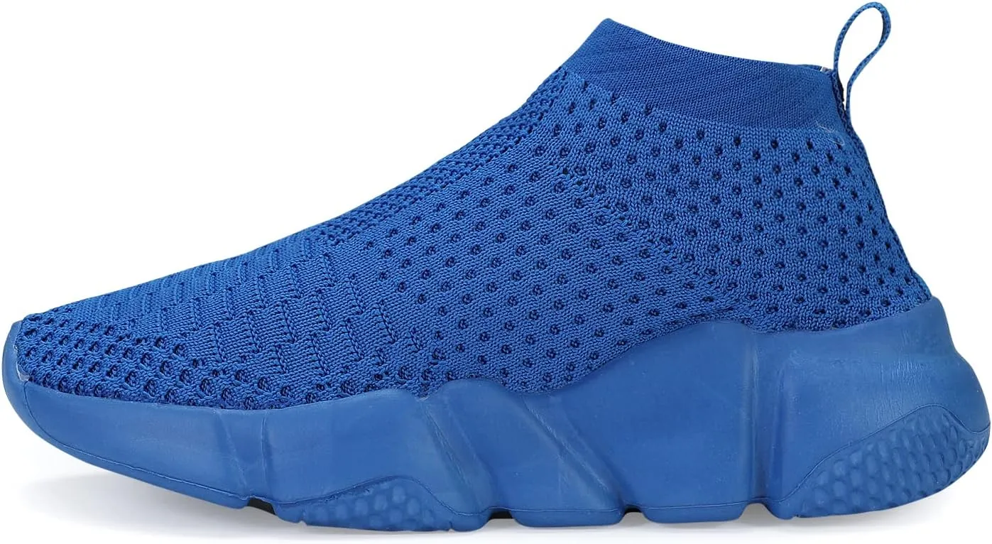 CHUI Boys Girls Breathable Sneakers Mesh Lightweight Easy Walk Casual Slip-On Athletic Running Walking Shoes