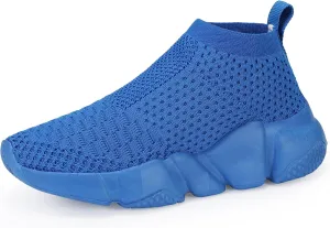CHUI Boys Girls Breathable Sneakers Mesh Lightweight Easy Walk Casual Slip-On Athletic Running Walking Shoes