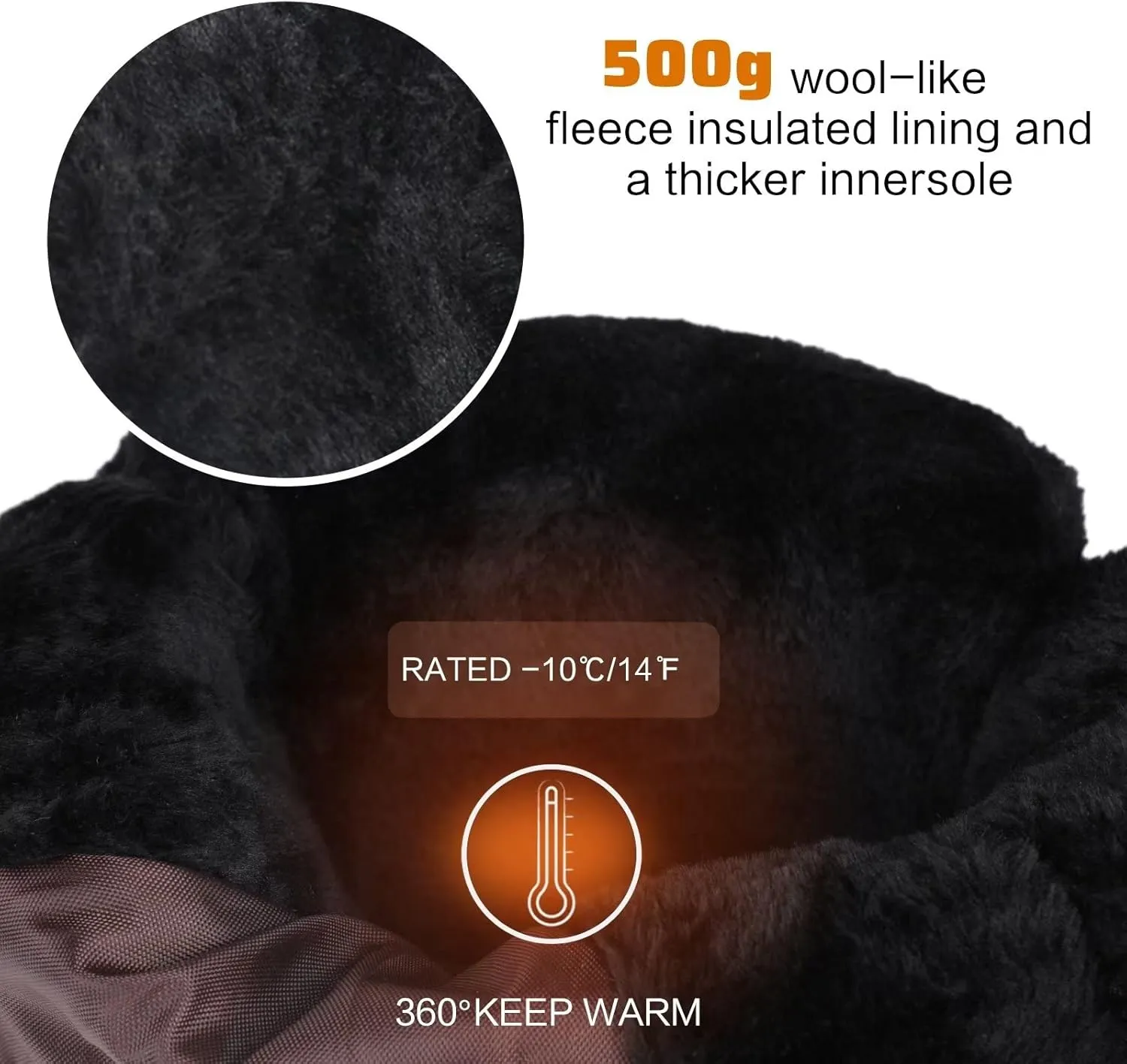 CIOR Women's Snow Boots Winter II Water-Resistant Fur Lined Frosty Warm Anti-Slip Boot U120WMX001-0429