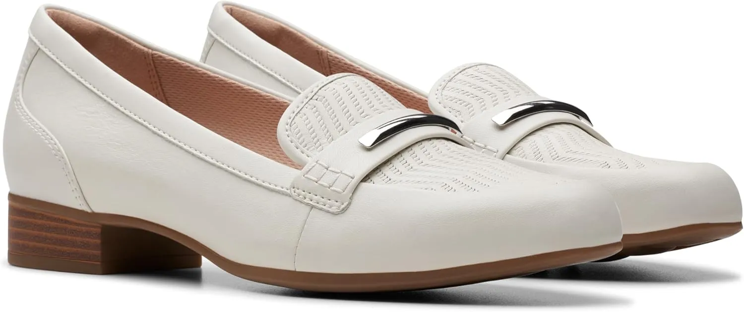 Clarks Womens Block Heel Loafers