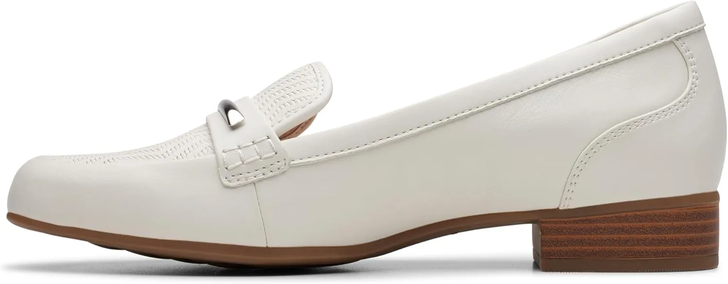 Clarks Womens Block Heel Loafers