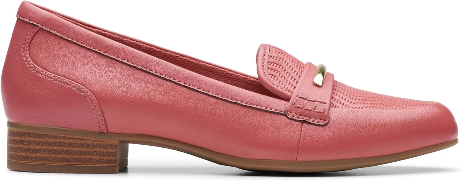 Clarks Womens Block Heel Loafers