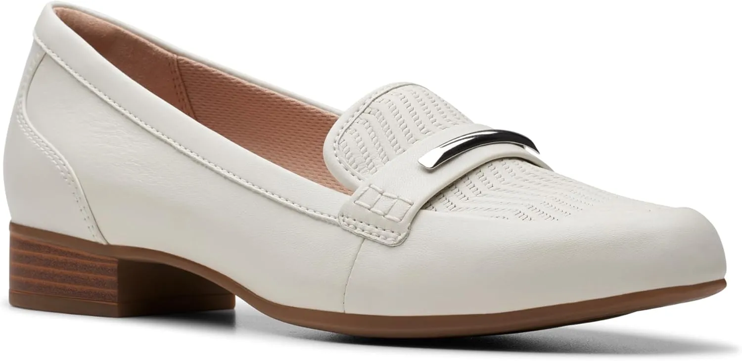 Clarks Womens Block Heel Loafers