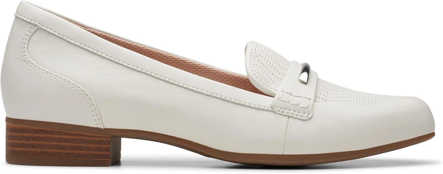 Clarks Womens Block Heel Loafers
