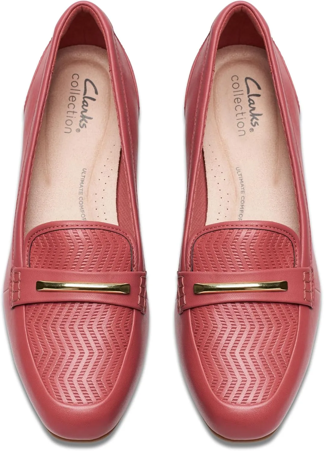 Clarks Womens Block Heel Loafers