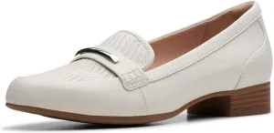 Clarks Womens Block Heel Loafers