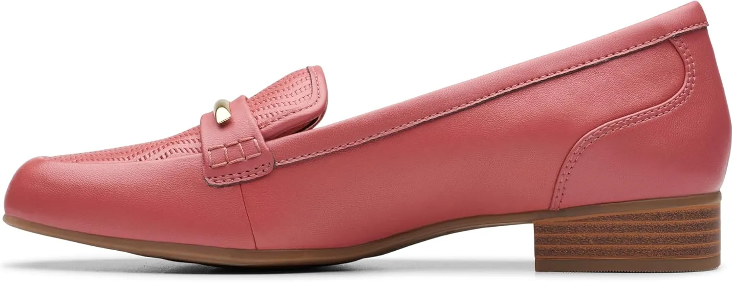 Clarks Womens Block Heel Loafers