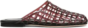Clear Jelly Flats for Women Closed Toe Mesh Hollow Jellies Mule Sandals Slip On Jelly Slides Casual Comforatable Summer Beach Slipper Sandals