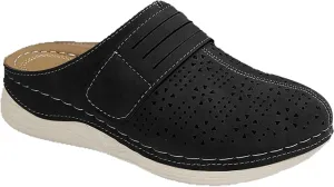 Clogs for Women Mules Slip On Shoes Comfortable Arch Support Closed Toe Sandals Summer Casual Lightweight Walking Sandals Backless Low Wedge Shoes Beach Vacation Sandal