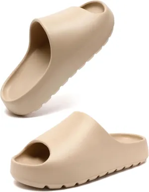 Cloud Slides for Women Men, Womens Walking Sandals Comfortable, Unisex Shower Shoes Thick Pillow Slippers, Waterproof House Slide Sandals Indoor Outdoor