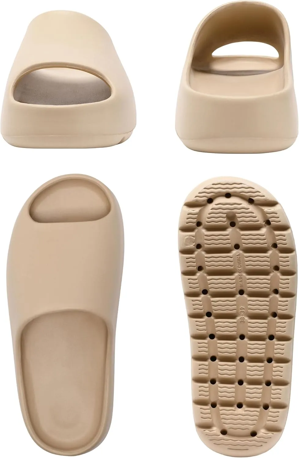 Cloud Slides for Women Men, Womens Walking Sandals Comfortable, Unisex Shower Shoes Thick Pillow Slippers, Waterproof House Slide Sandals Indoor Outdoor