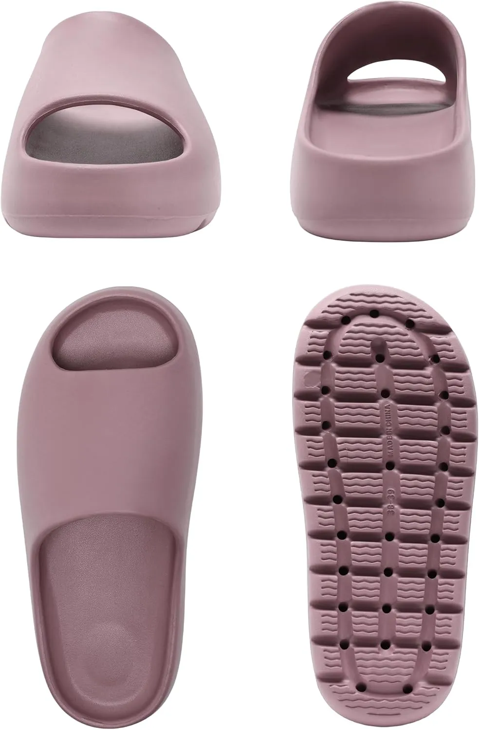 Cloud Slides for Women Men, Womens Walking Sandals Comfortable, Unisex Shower Shoes Thick Pillow Slippers, Waterproof House Slide Sandals Indoor Outdoor
