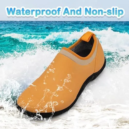 CNSBOR Womens Rain Boots Waterproof Garden Shoes For Women and Anti-Slip Feature Rubber Rain Boots Light Ankle For Outdoor Work Shoes