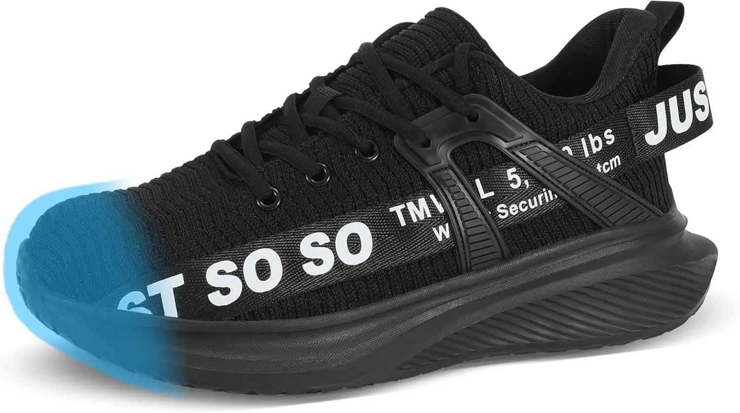 COKAFIL Steel Toe Shoes for Men Women Slip On Work Safety Cap Sneakers Comfortable Puncture Proof Slip Resistant Shoes