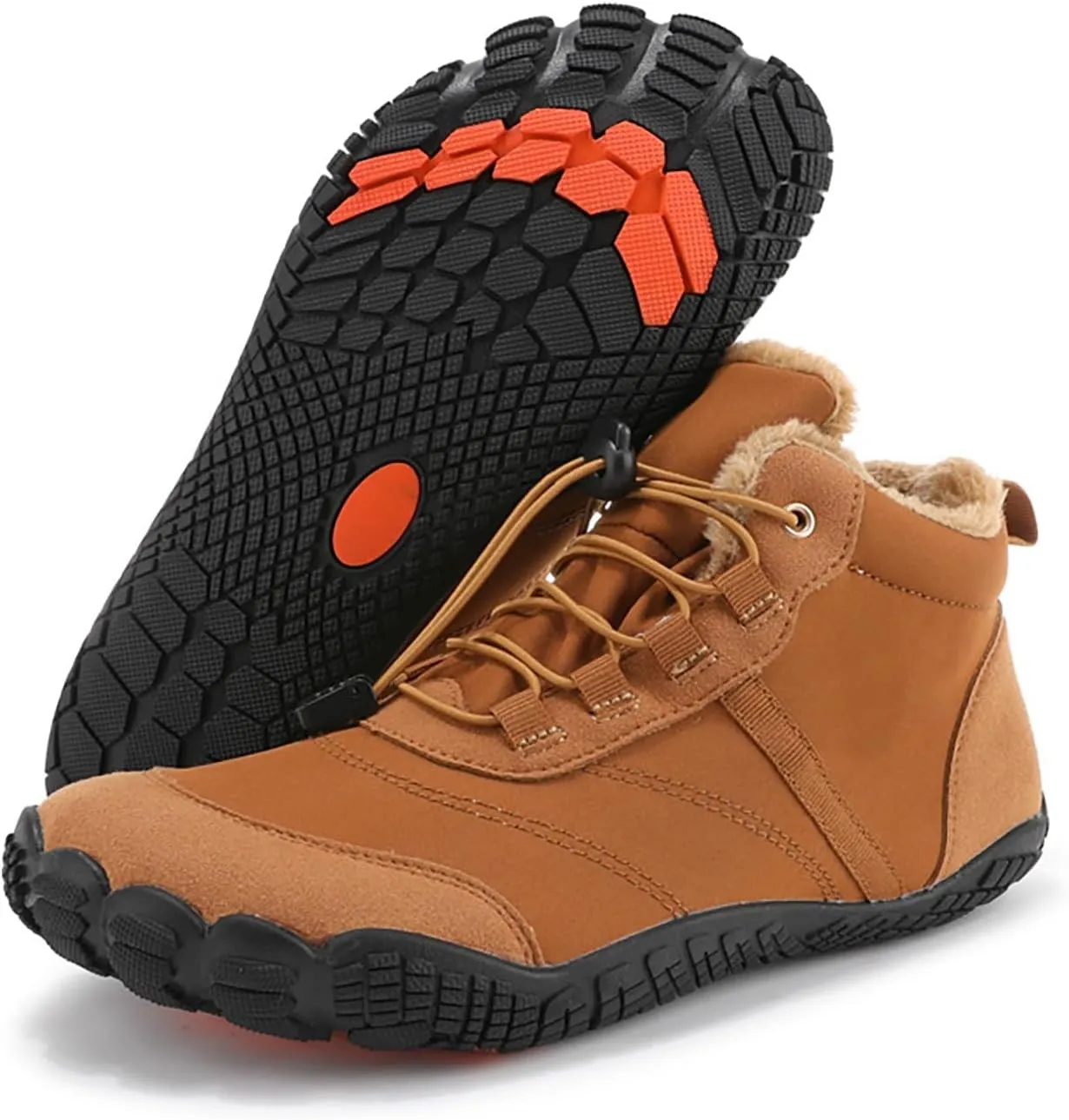 Cold Weather Men Boots Wear And Anti Slip Snow Boots Five Finger Cotton Shoes Outdoor Sports Shoes Leather Mens Boot