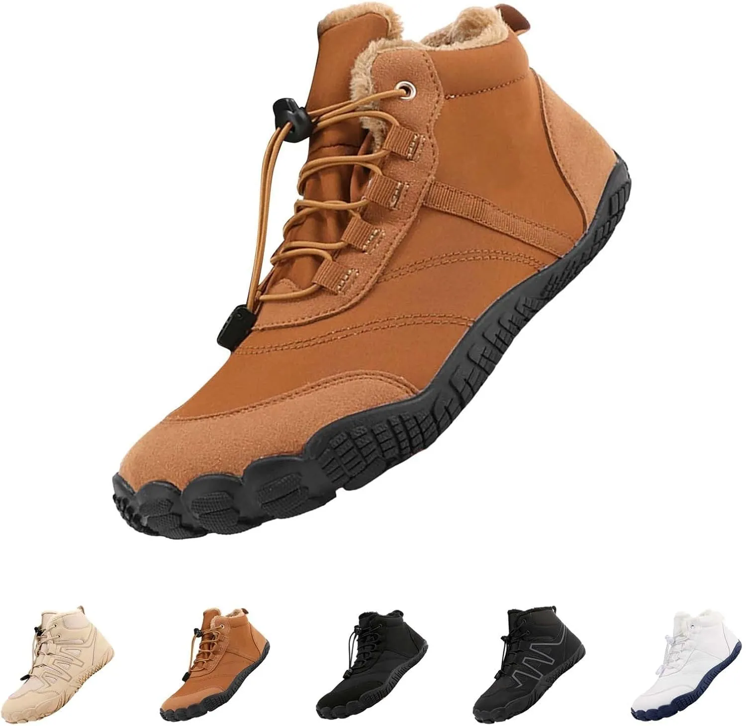 Cold Weather Men Boots Wear And Anti Slip Snow Boots Five Finger Cotton Shoes Outdoor Sports Shoes Leather Mens Boot