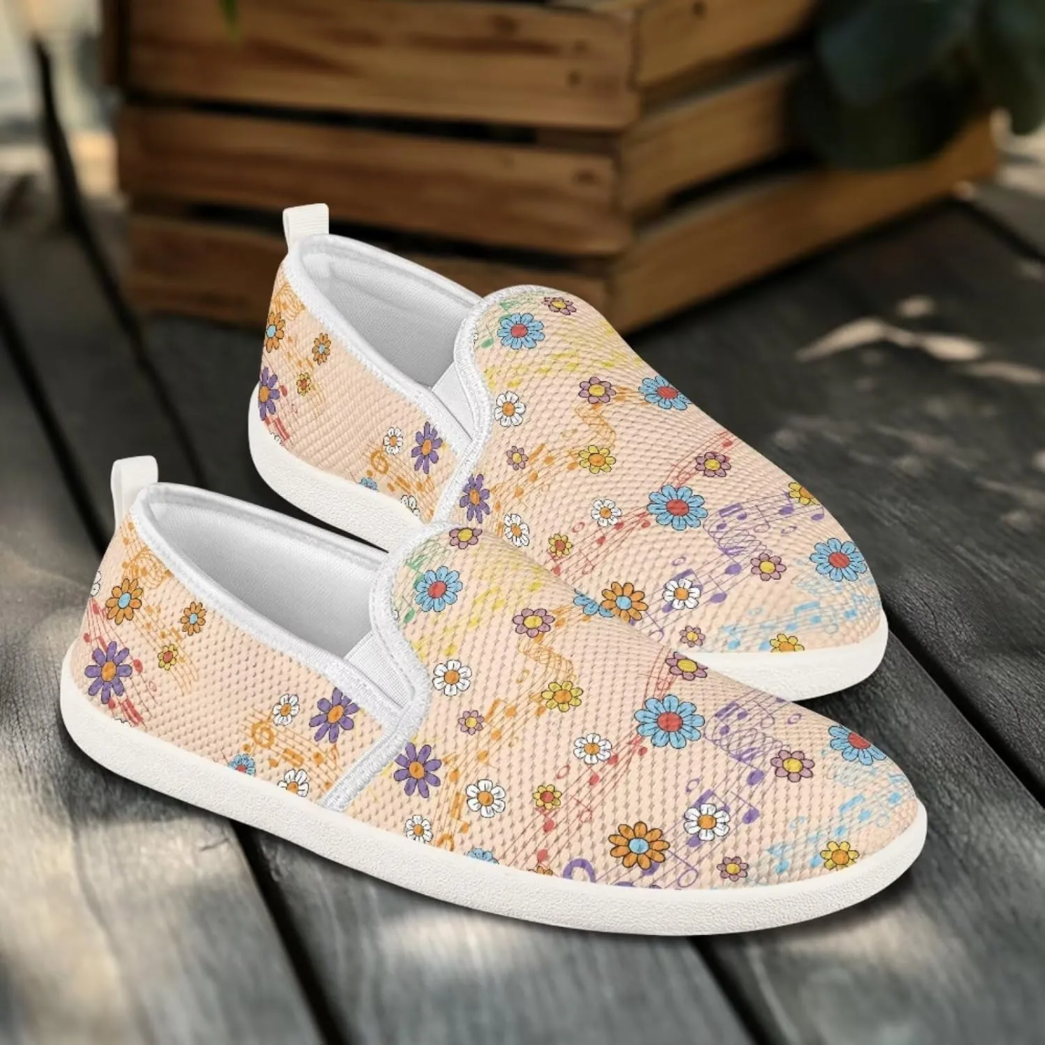 Coloranimal Loafers for Women Slip On Shoes Womens Flats Dress Shoes Travel Shoes Penny Loafers Fashion Sneaker Low Cute Footwear