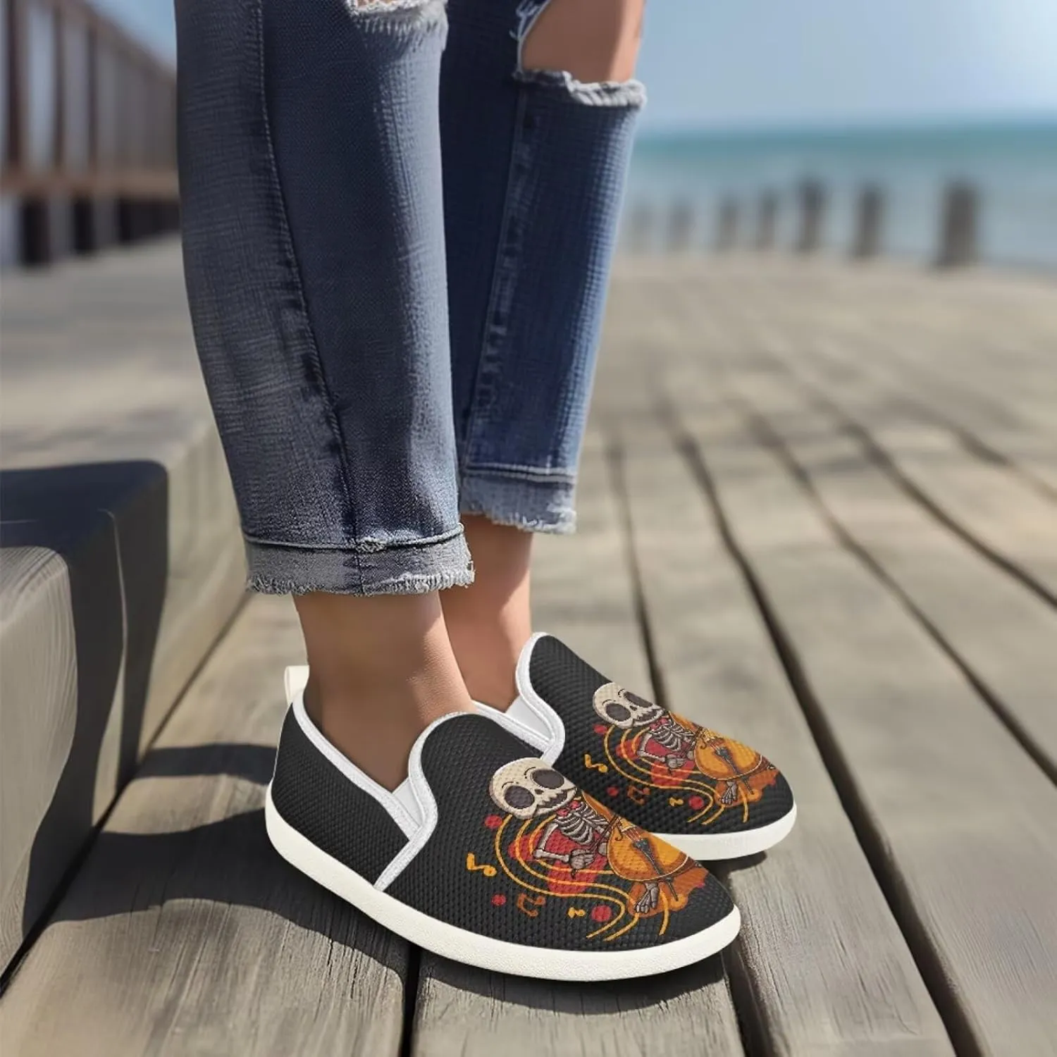 Coloranimal Loafers for Women Slip On Shoes Womens Flats Dress Shoes Travel Shoes Penny Loafers Fashion Sneaker Low Cute Footwear