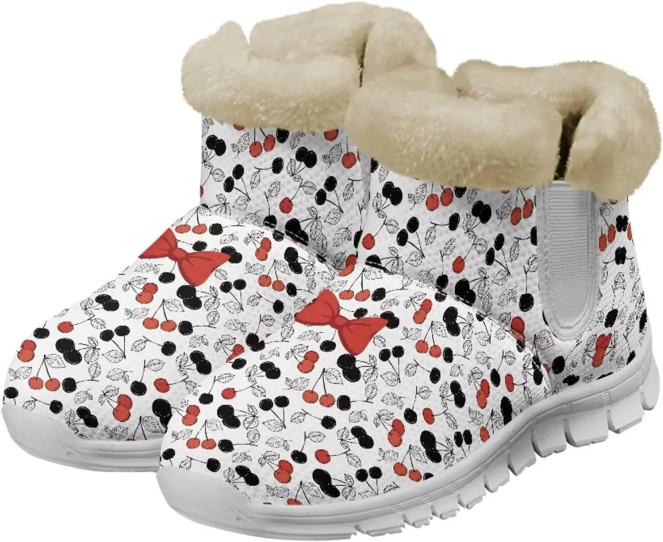 Coloranimal Winter Boots for Women Snow Boots Womens Ankle Boots Warm Fur Lined Winter Shoes Warm Booties Fashion Snow Shoes