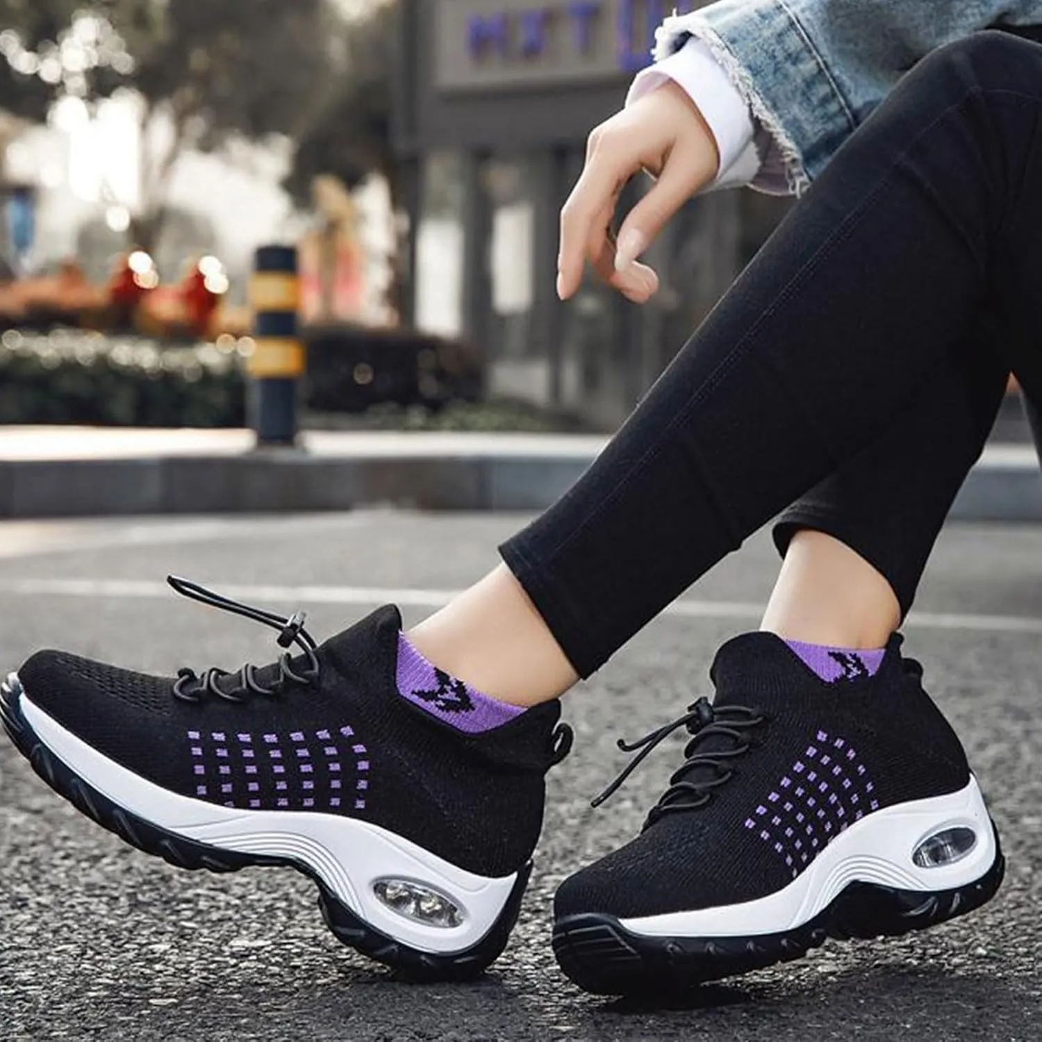 Comfort Wear Orthowear Shoes for Women Men Comfortwear Ortho Stretch Cushion Shoes Women Plantar Fasciitis Walking Shoe Slip On Trainers Comfortable Casual Ladies Athletic Sneakers Thick Bottom