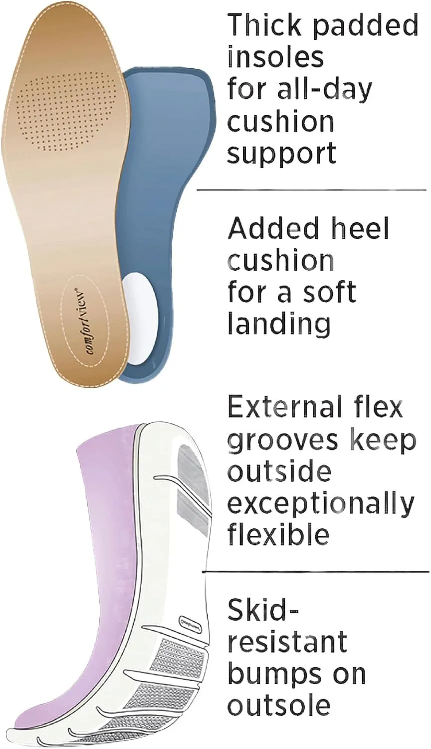 Comfortview Women's Wide Width The Celestia Sling Sandal