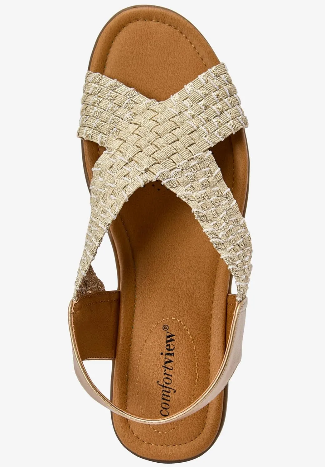 Comfortview Women's Wide Width The Celestia Sling Sandal