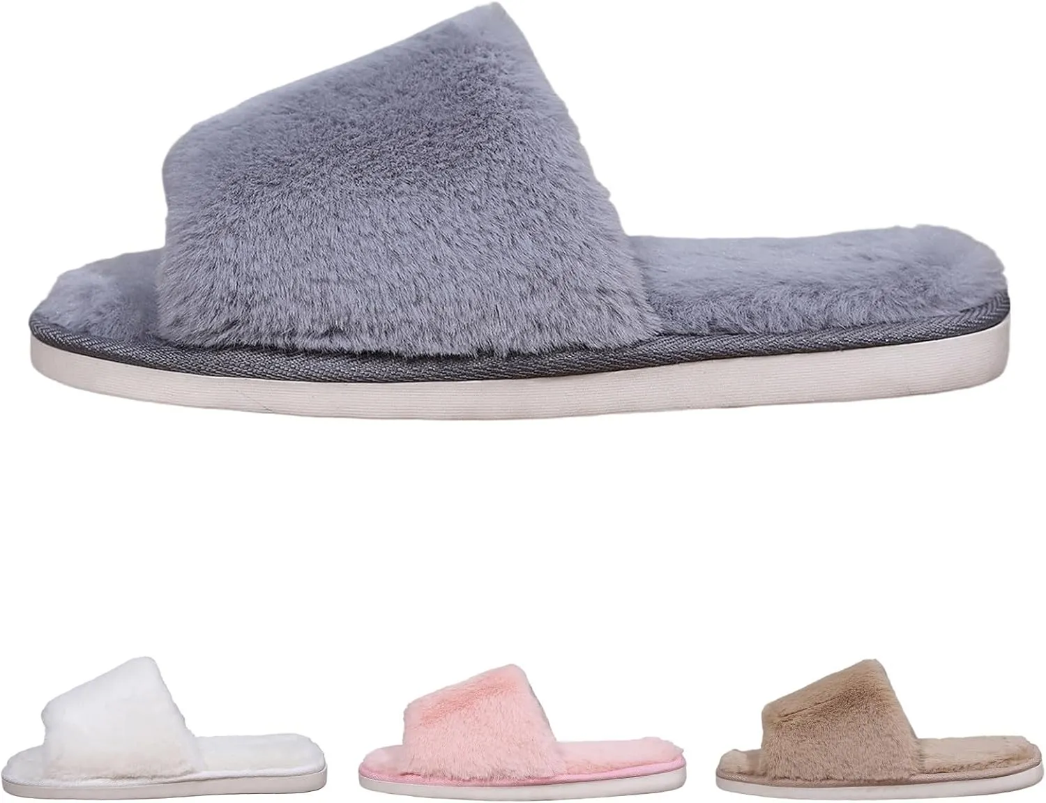 Couple Solid Color Thick Bottom Warm Non Slip Padded Home Slippers Glitter Shoes