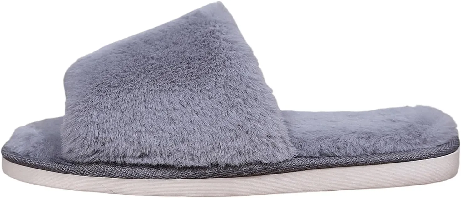 Couple Solid Color Thick Bottom Warm Non Slip Padded Home Slippers Glitter Shoes