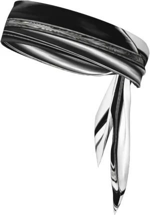 Cowboy Black Hat Western Boots Sports Headband Tie Double-Sided Breathable Sweat-Absorbing Band for Running Cycling Gym Workouts Head Tie Adjustable Fit
