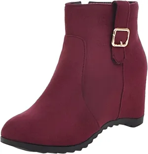 Cowgirl Boots Women Dressy High Heel Short Ankle Booties Peep Toe Platform Boots Slip On Cowgirl Combat Boots 52
