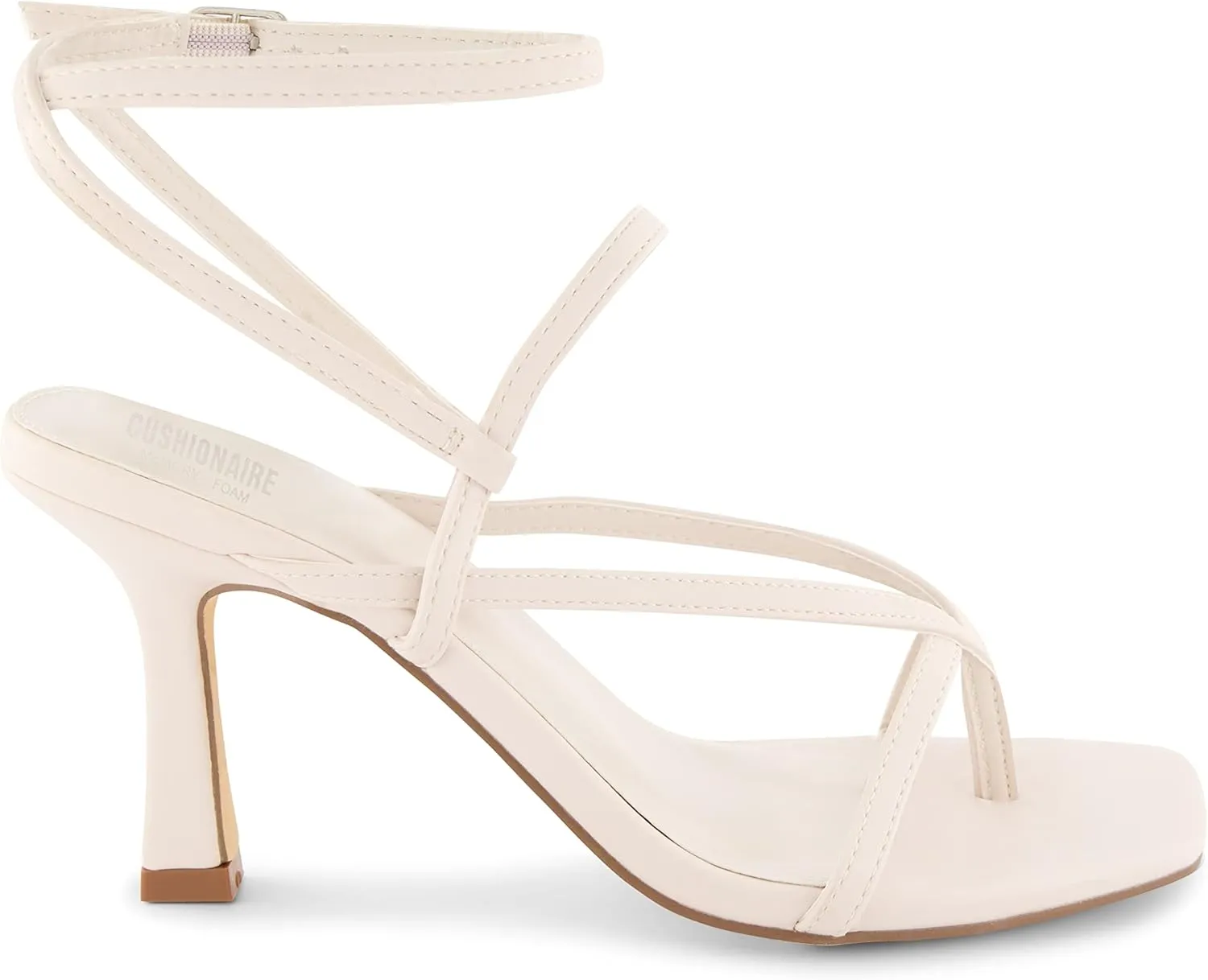 CUSHIONAIRE Women's Belmondo dress sandals  Memory Foam, Wide Widths Available