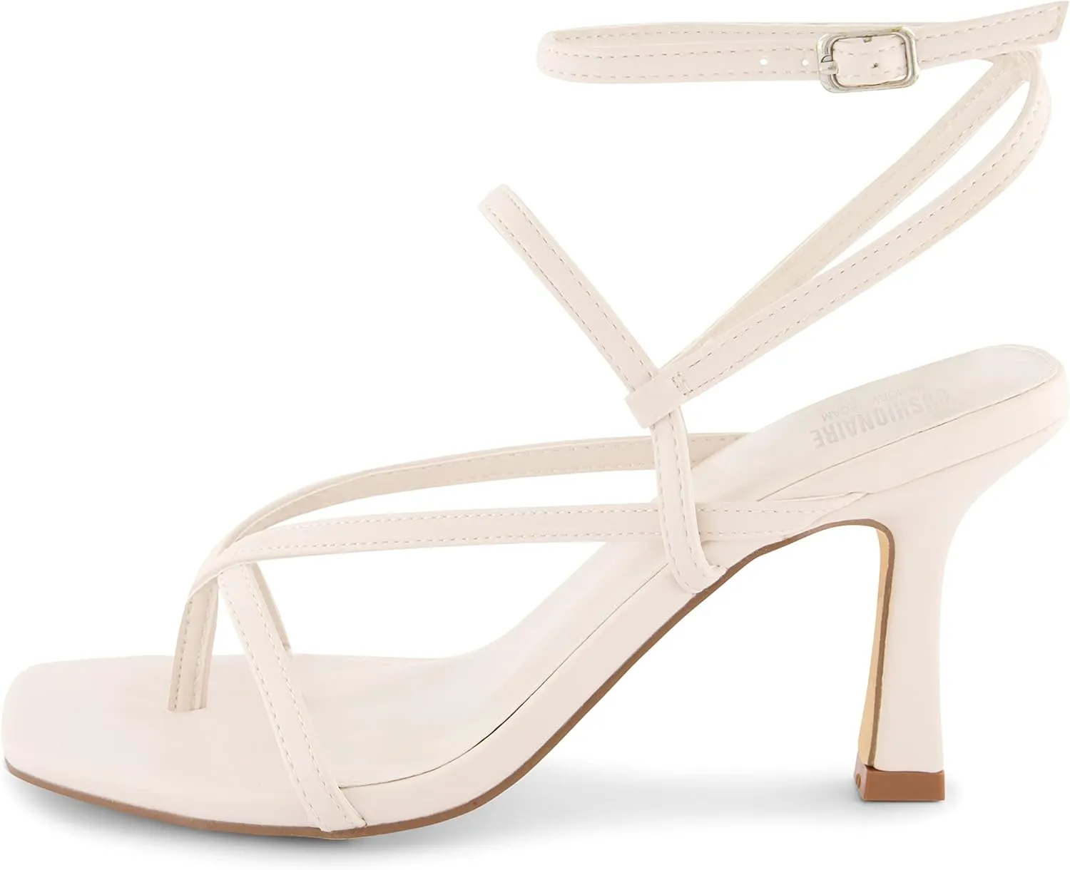 CUSHIONAIRE Women's Belmondo dress sandals  Memory Foam, Wide Widths Available